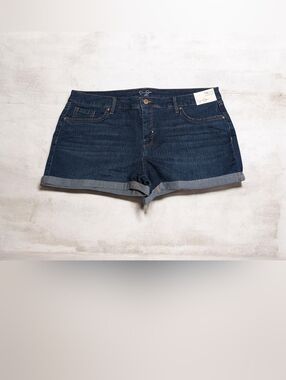 Jessica Simpson Indigo Rolled Cuff Denim Shorts